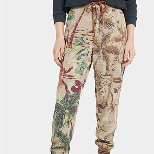 Desigual cargo pants with floral motif